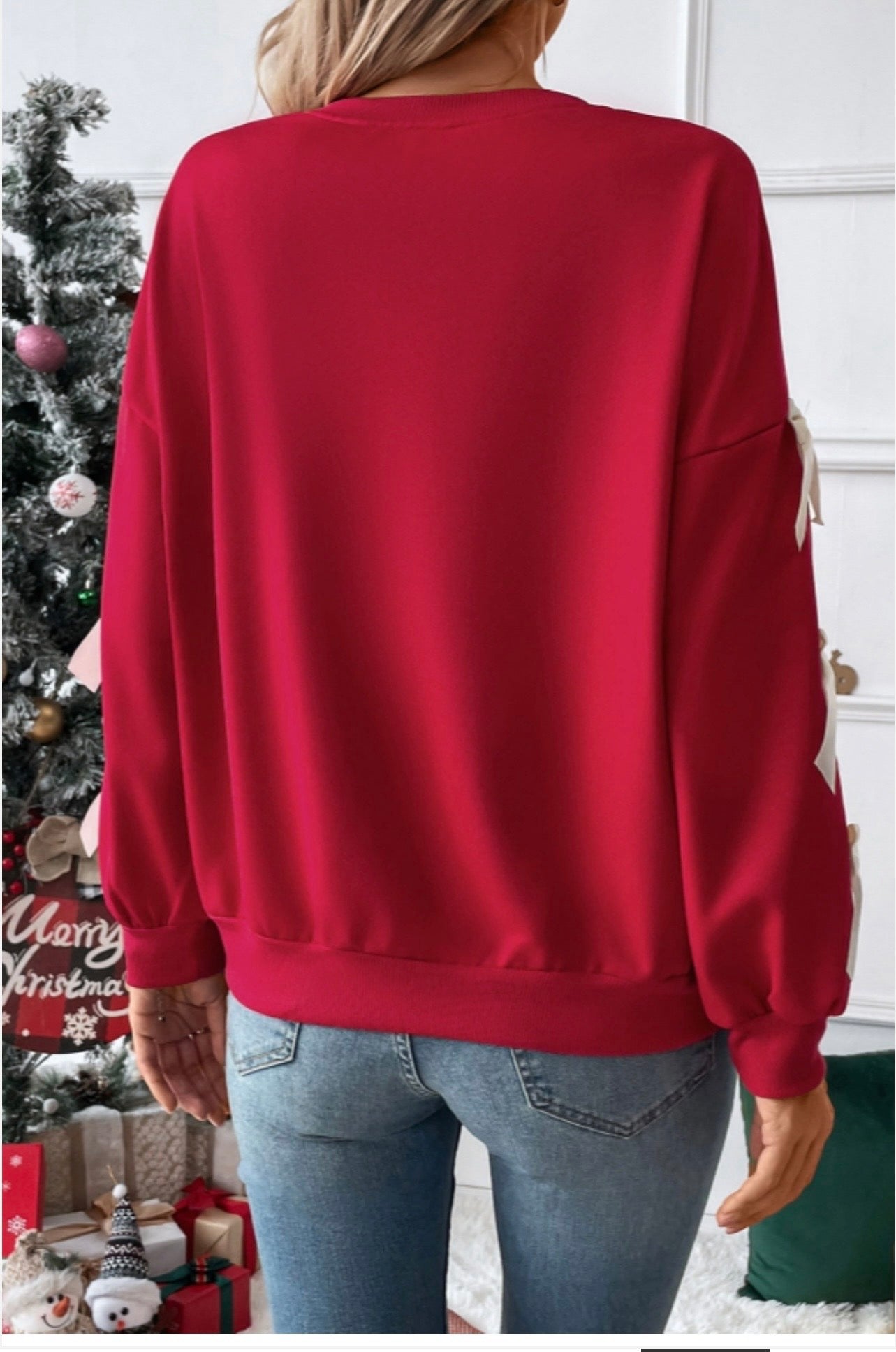 Bow Sleeved Sweatshirt