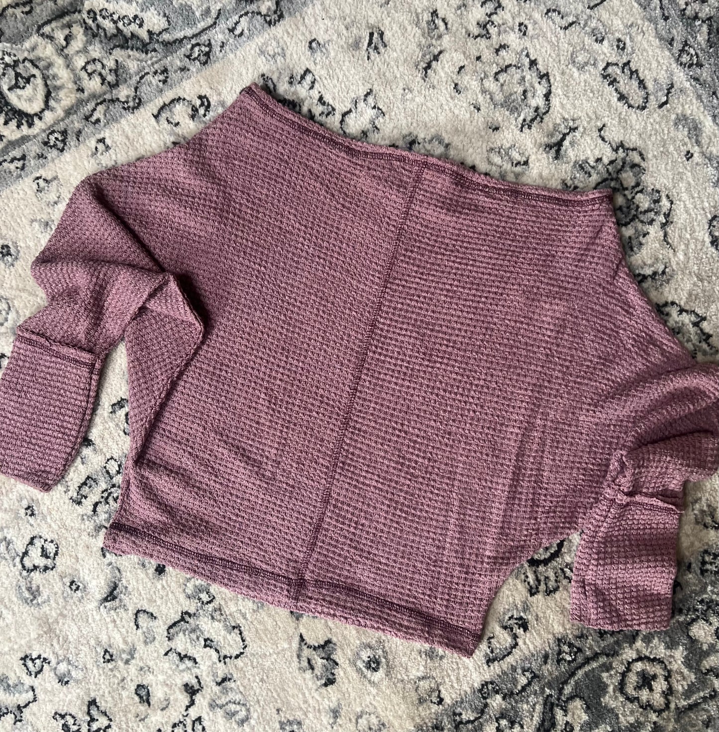 Waffle knit top