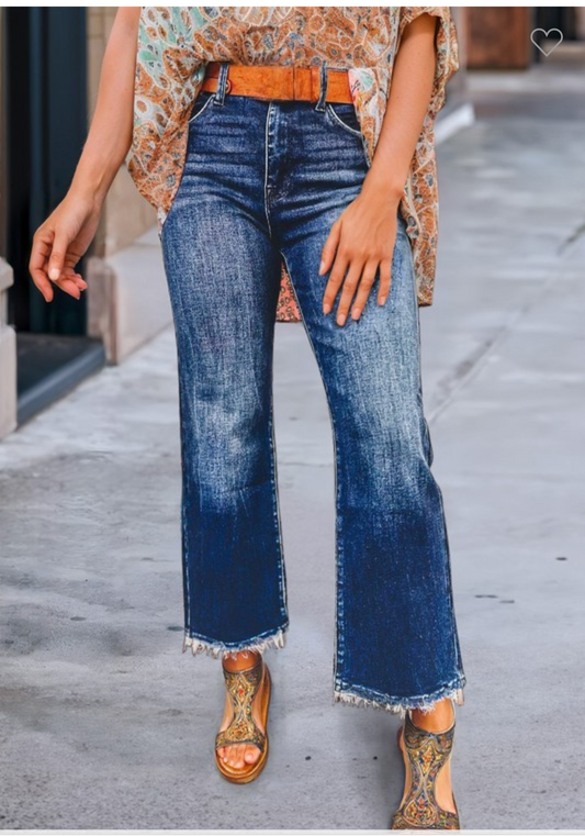 Cropped Flare Jeans
