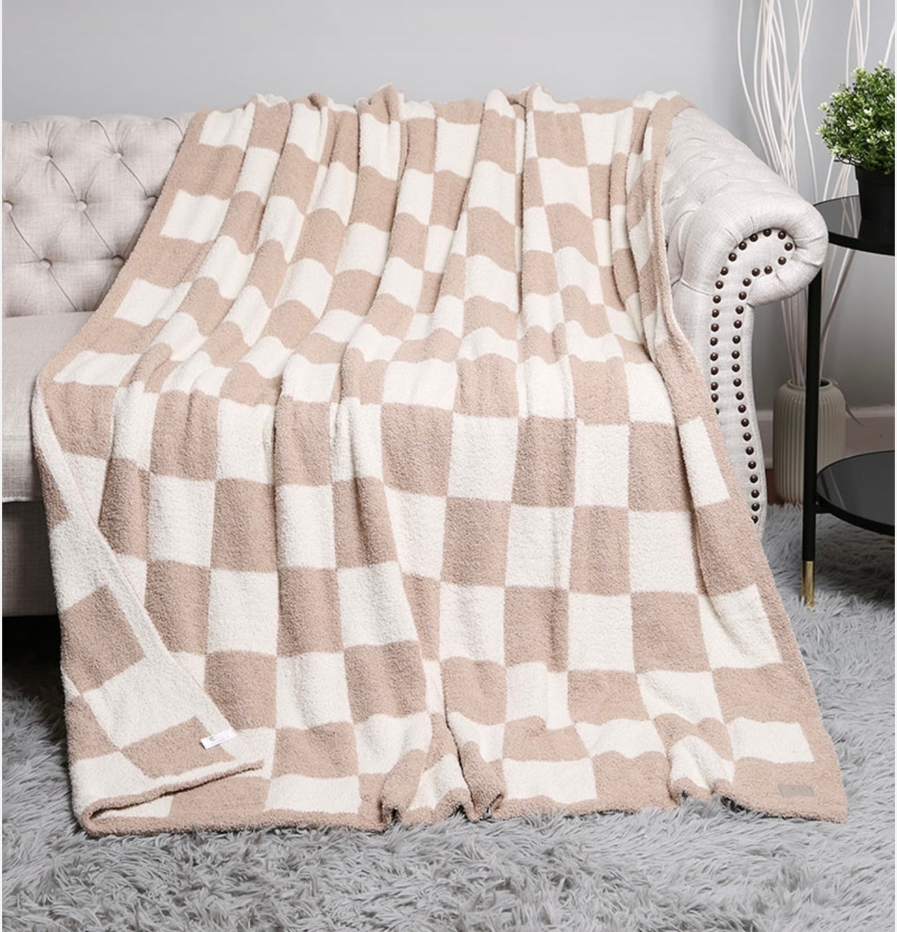 Checkered Throw Blanket
