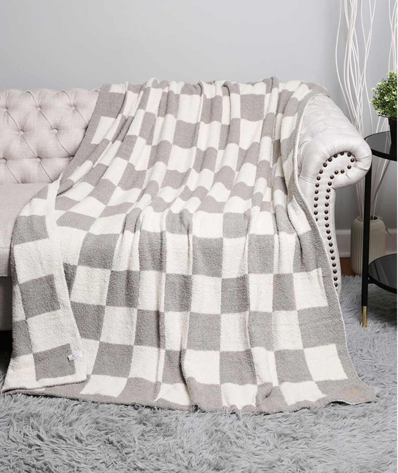Checkered Throw Blanket