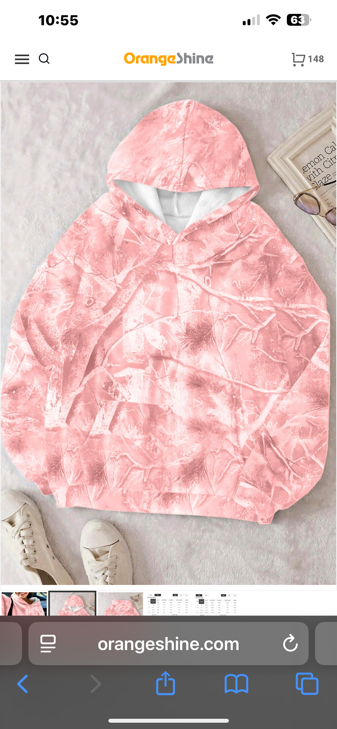 Pink Camo Hoodie